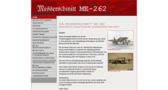 Desktop Screenshot of me-262.de