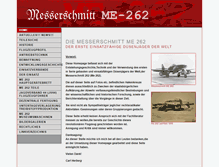 Tablet Screenshot of me-262.de